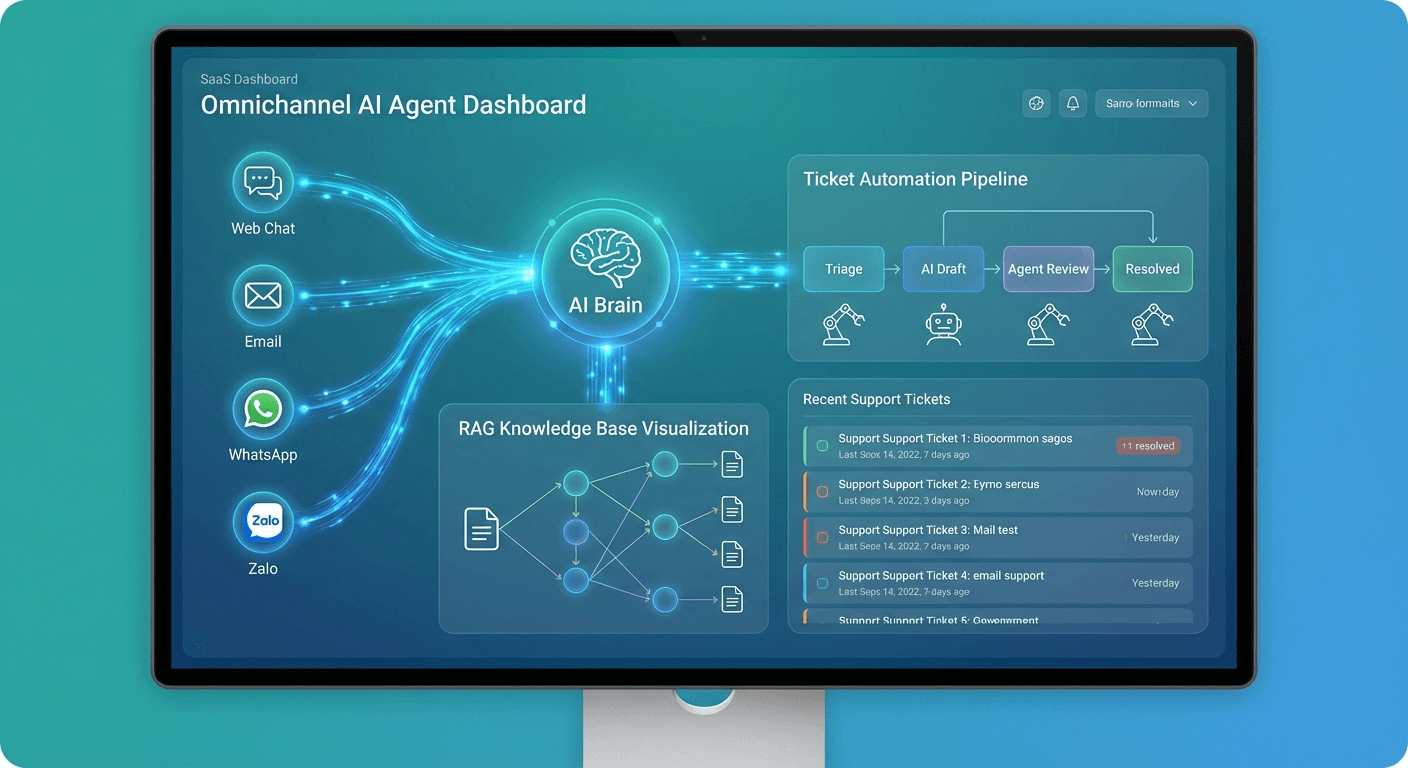 Xây Dựng AI Agent Hỗ Trợ Khách Hàng Đa Kênh (Omnichannel)