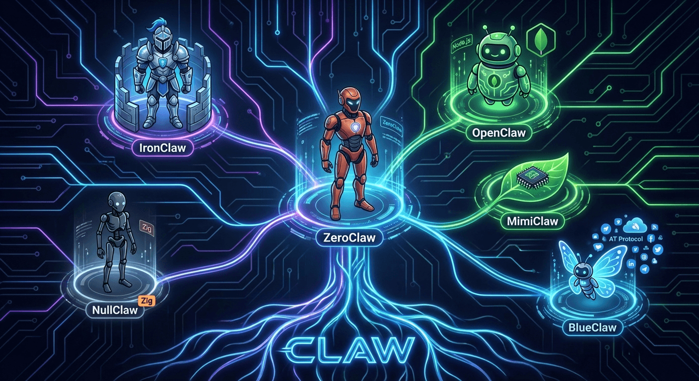 The Claw Family Tree 2026: From OpenClaw to NullClaw — Which AI Agent Framework Owns the Future?